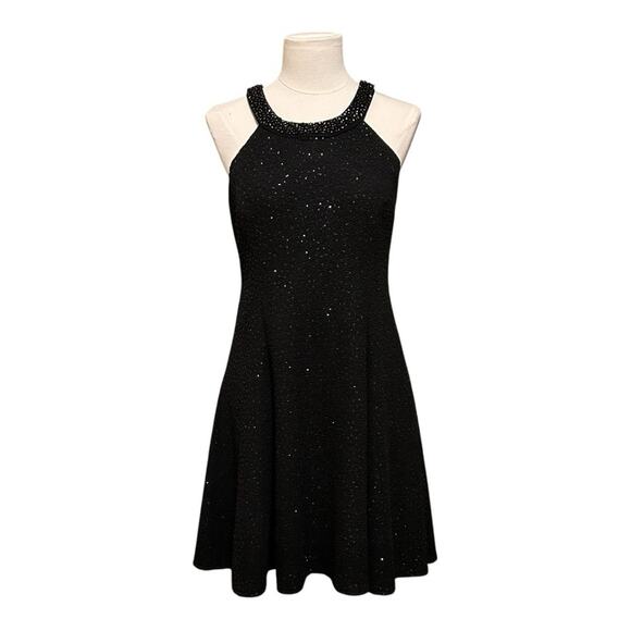 Betsy & Adam Dresses & Skirts - Betsy & Adam Black Sparkly Dress, Size 12, Beaded, Mini, Dinner, Gown, Prom